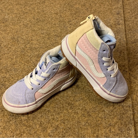 Vans Toddler Sk8-Hi Zip MTE-1 Pastel Block Sneakers Street Shoes Sz 6.5 - Picture 3 of 8